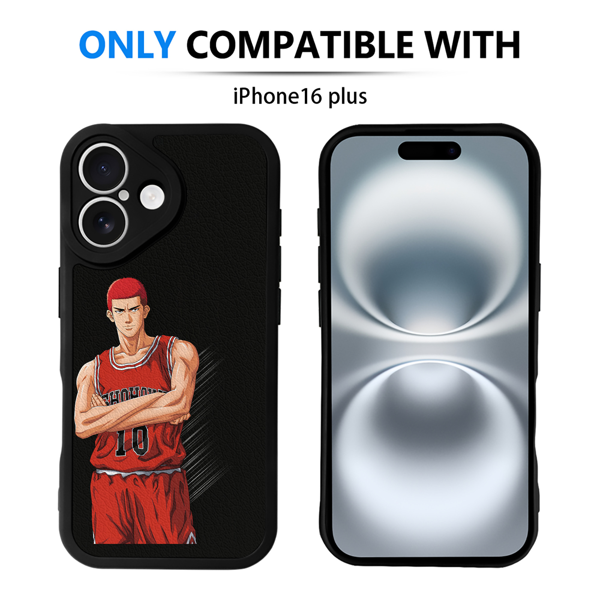 （画像用） SLAM DUNK／スラムダンク 【iPhone 16シリーズ対応】シリコンスマホケース（レザー調） 材質：シリコン